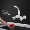 Sink Mixer Wall Hanging Manual And Single Lever With Elegance Look That Increase The Beauty Of Your Bathroom (Copy)