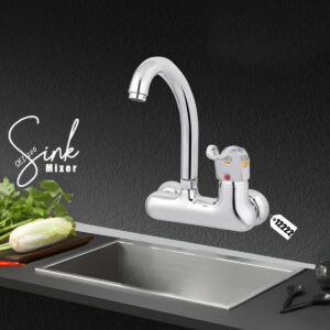 Sink Mixer For Your Kitchen With  High Quality Chrome Finishing